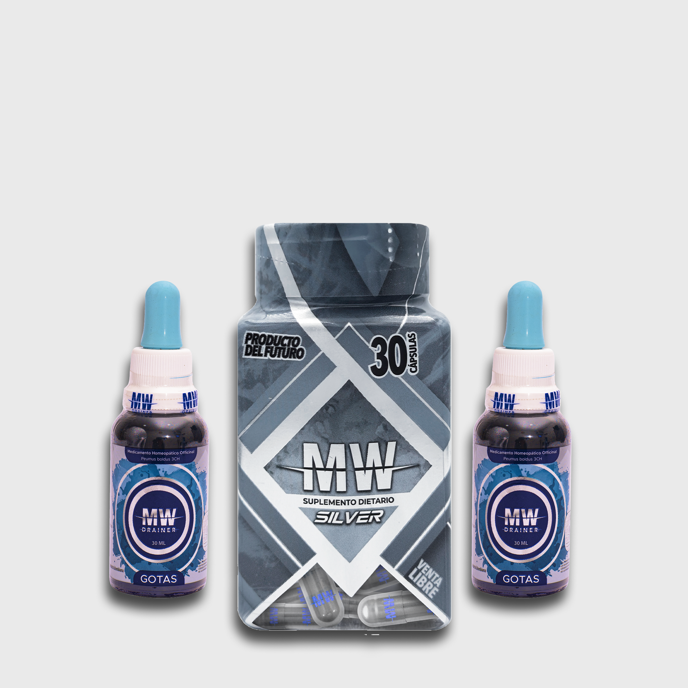 MW SILVER + 2 MW DRAINER