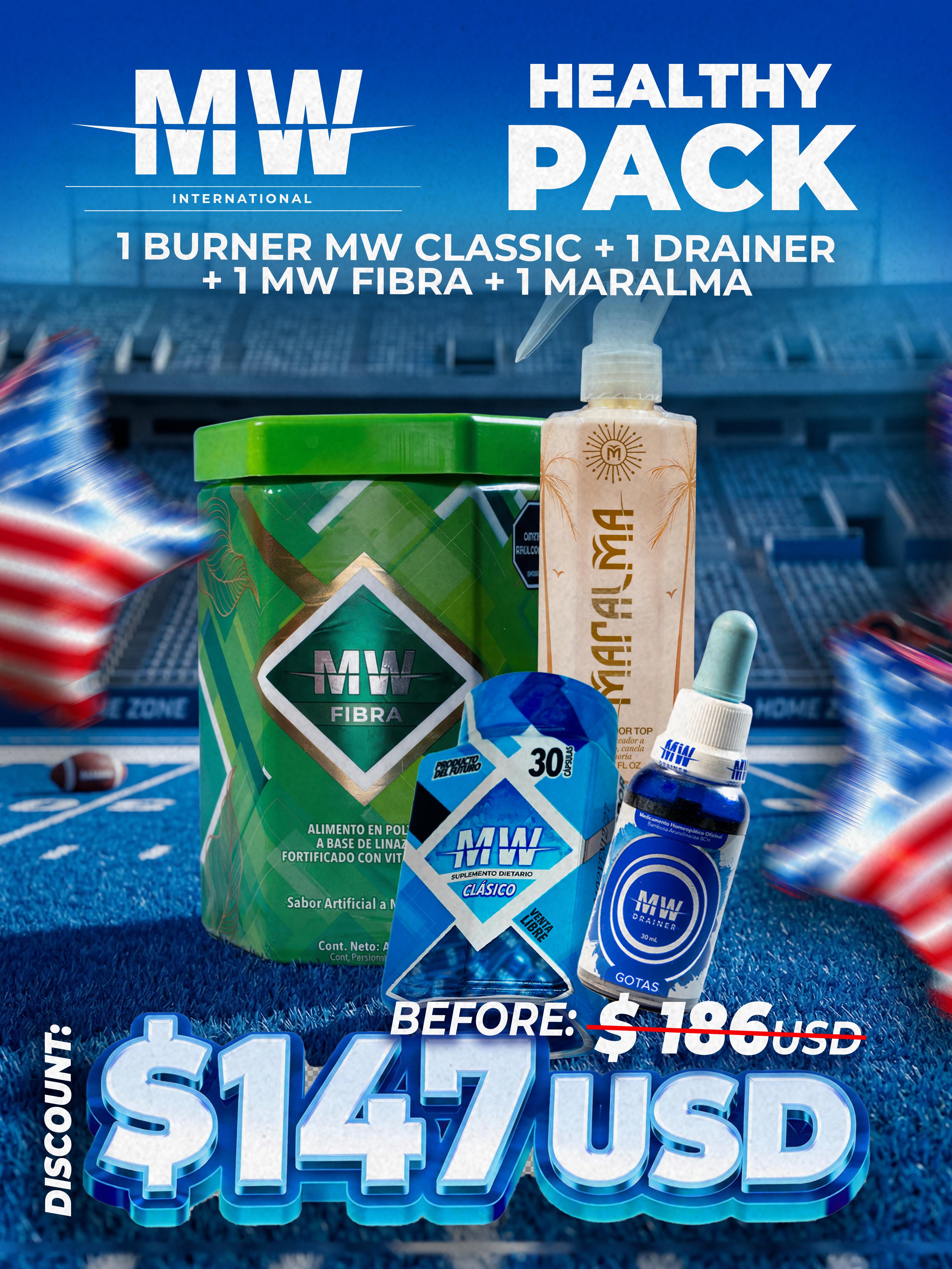 HEALTHY PACK KIT 2 CLASSIC + MARALMA + FIBRA