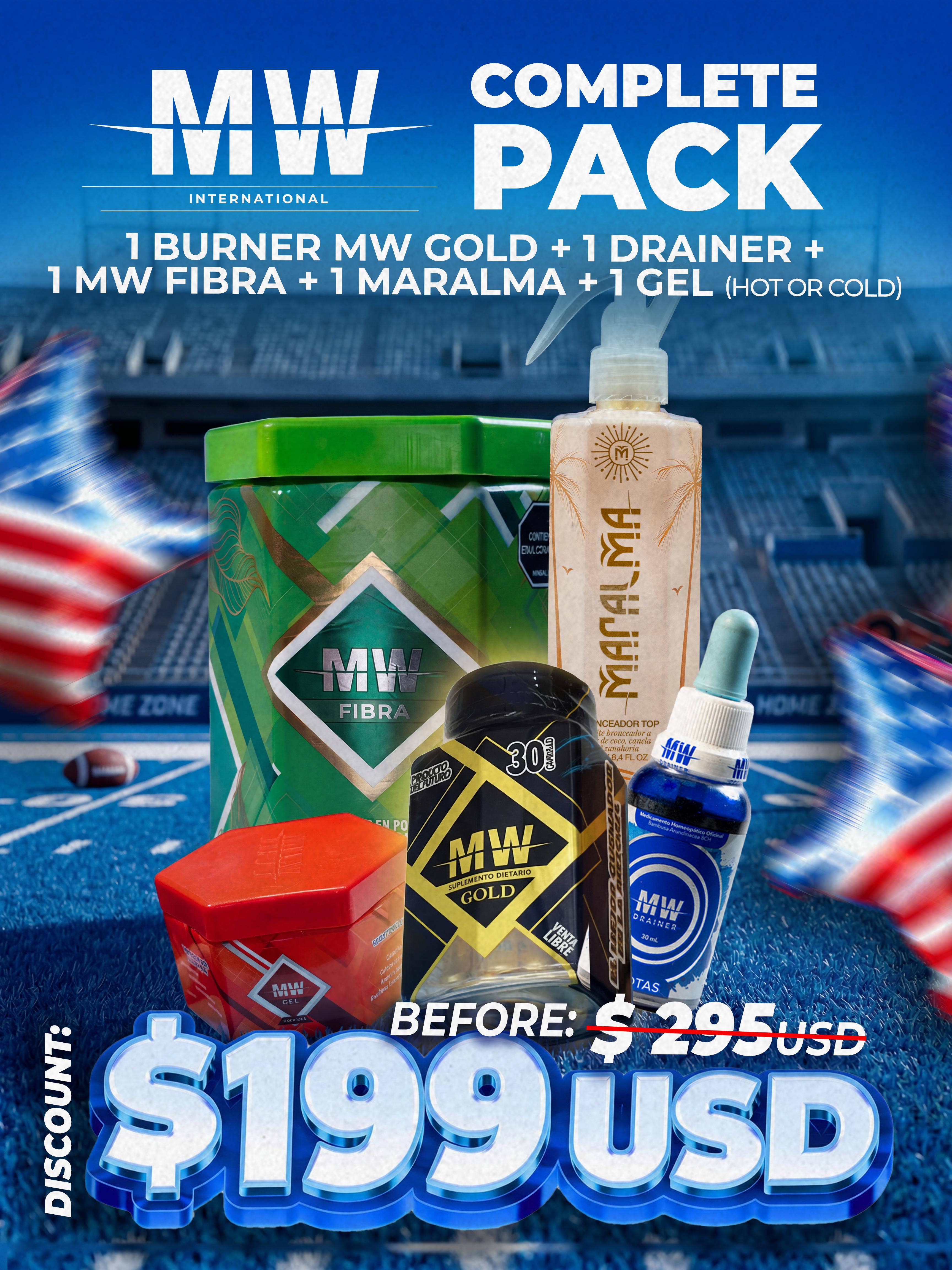 HEALTHY PACK KIT 2 GOLD + MARALMA + FIBRA