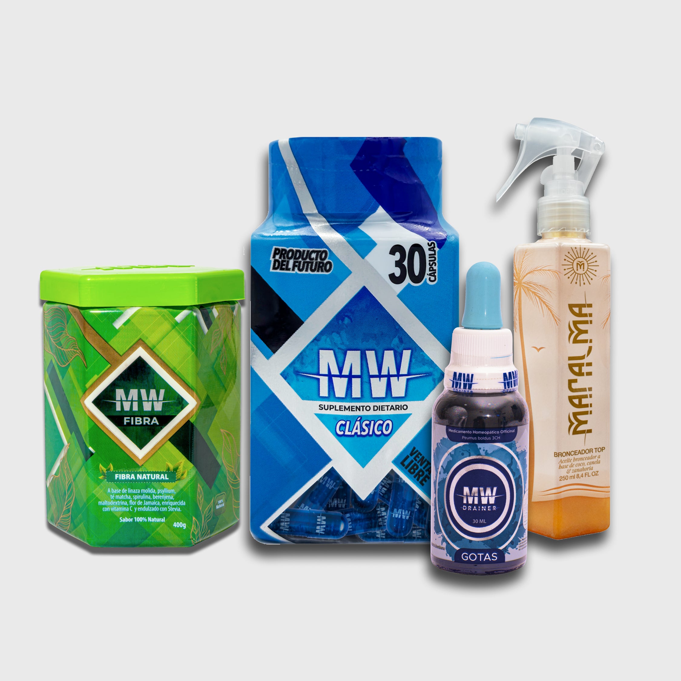 HEALTHY PACK: MW CLASSIC + MW DRAINER + MW FIBER + MARALMA
